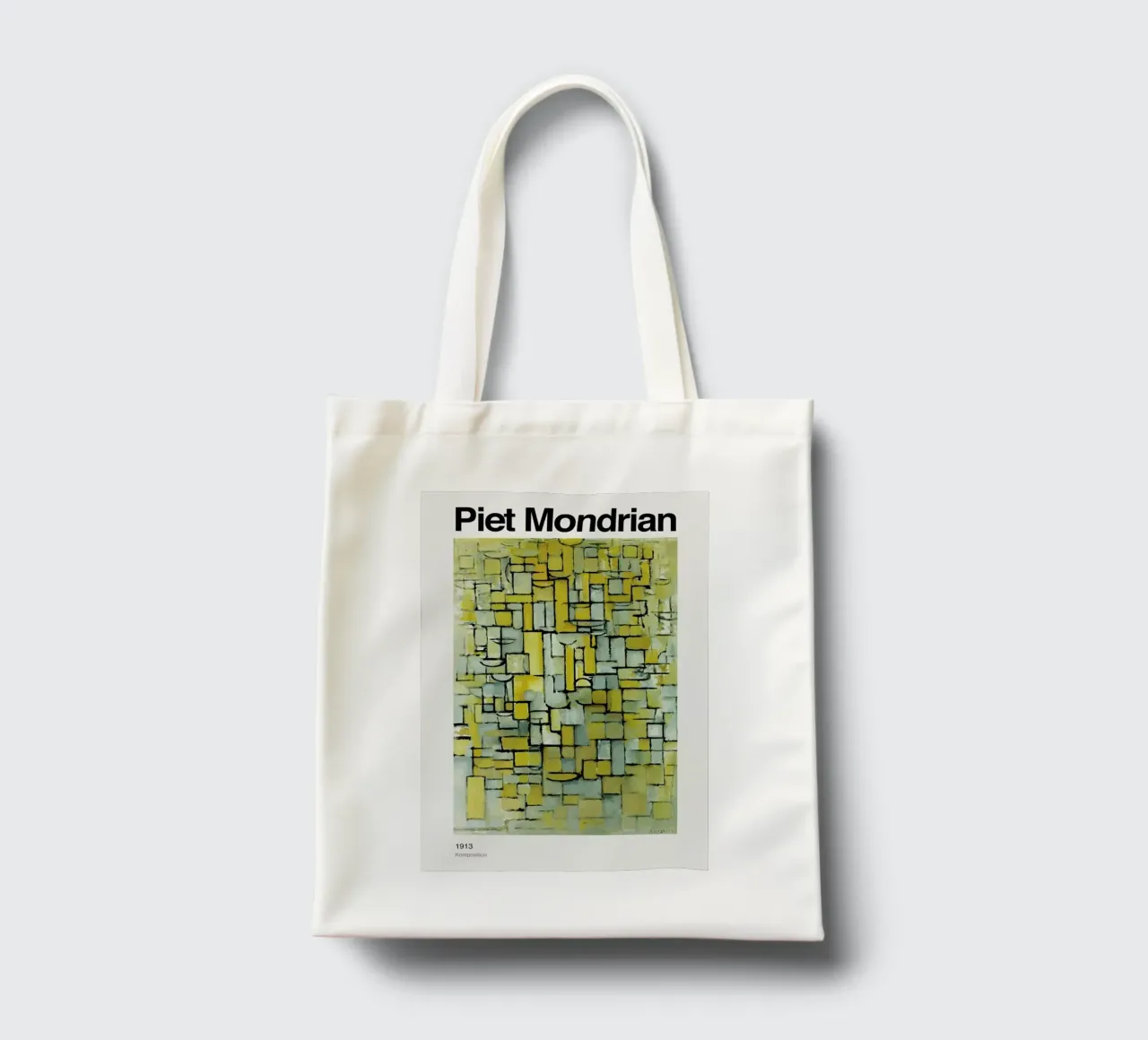 Mondrian - Komposition borsa in juta da ARTOTHEK