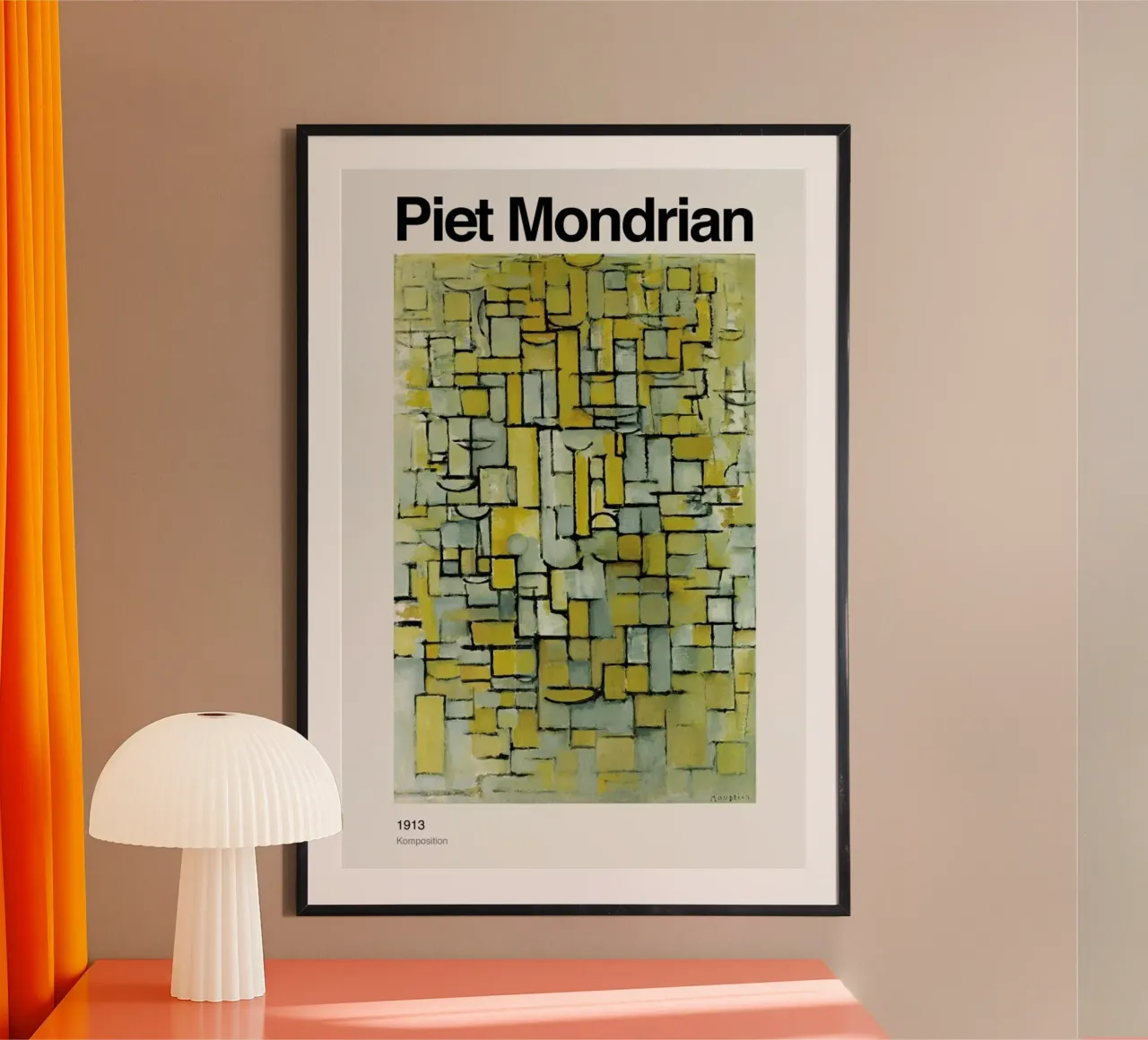 Mondrian - Komposition carta hahnemühle da ARTOTHEK