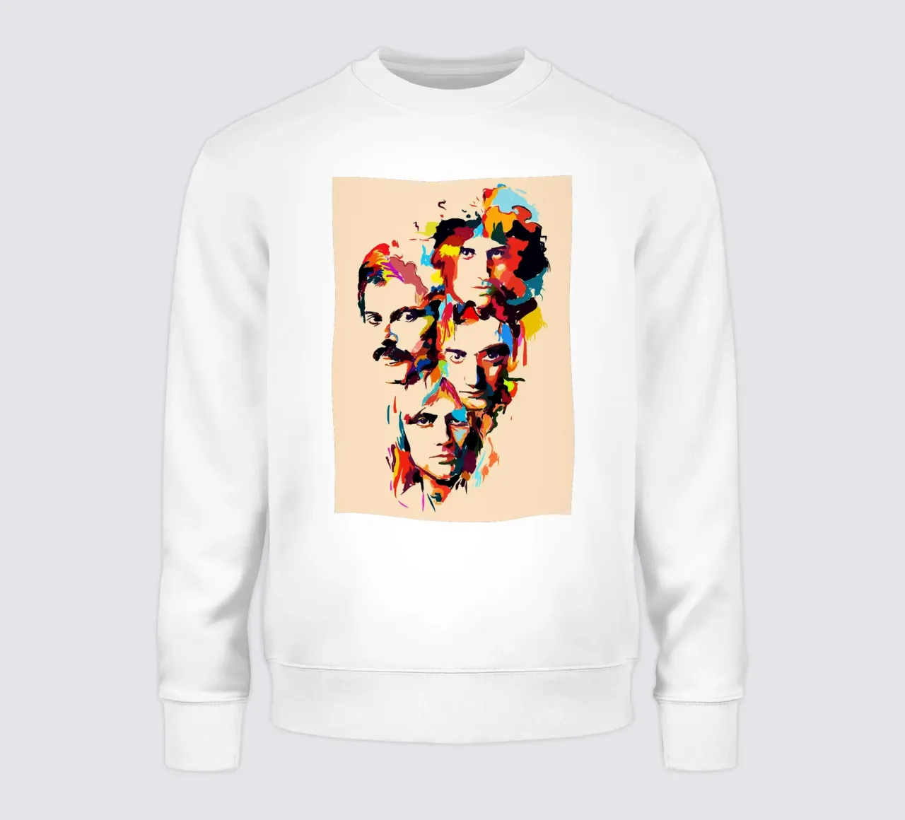 Queen Band abstrakte Kunst Sweatshirt von Hantamrata