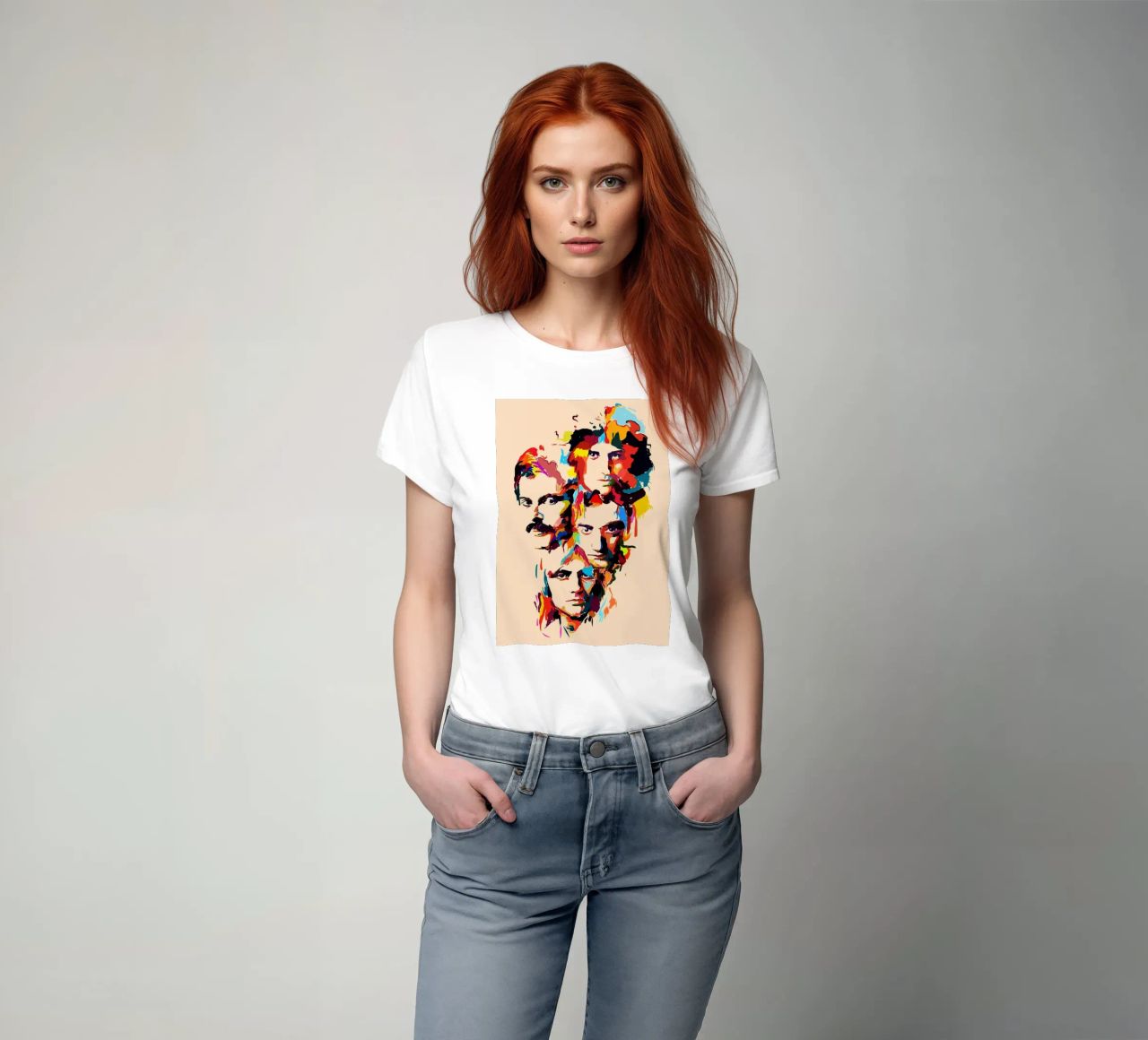 Art abstrait du groupe Queen t-shirt de Hantamrata