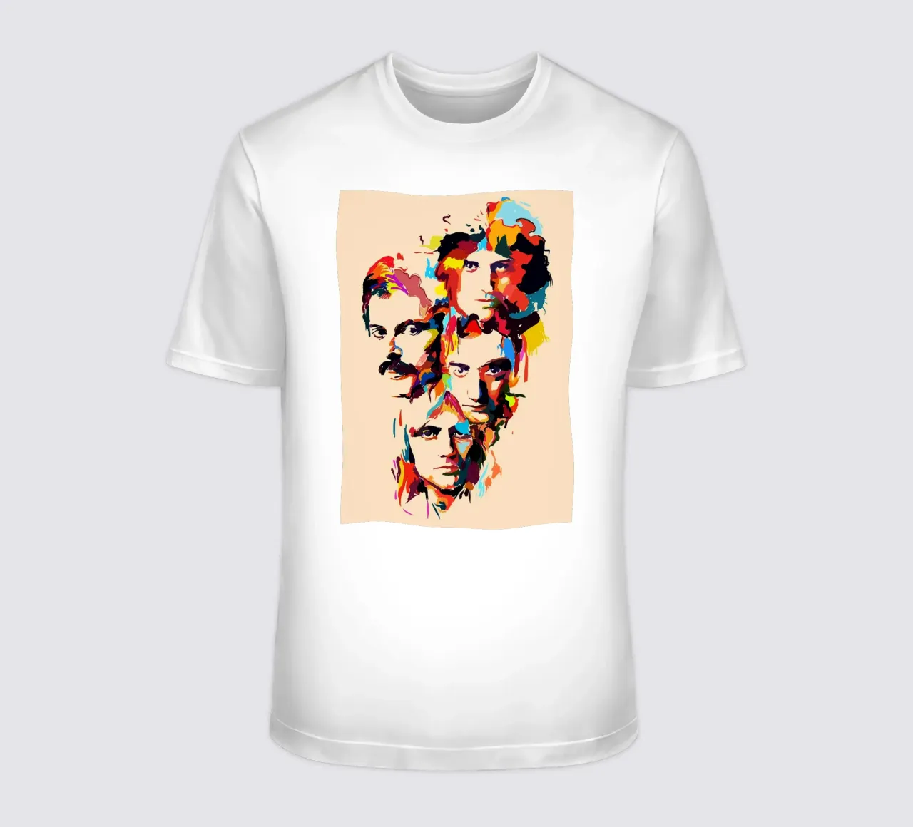 Art abstrait du groupe Queen t-shirt de Hantamrata