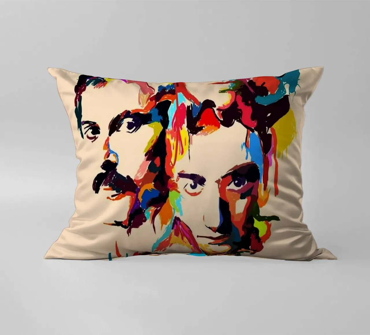 Queen Band abstrakte Kunst Kissen von Hantamrata