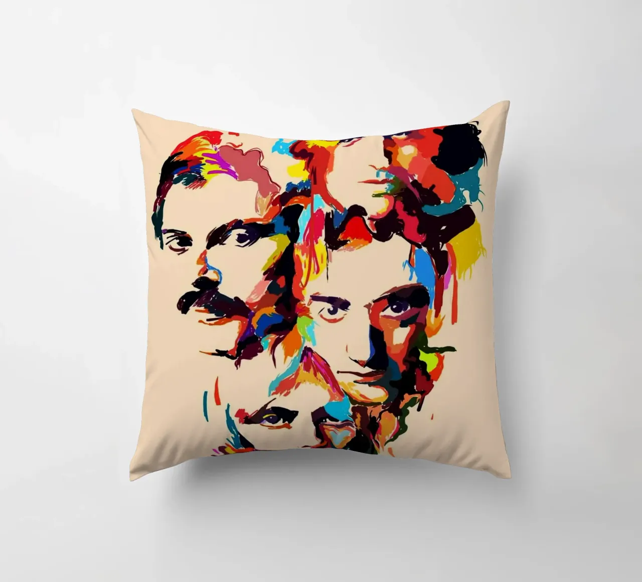 Queen Band abstrakte Kunst Kissen von Hantamrata
