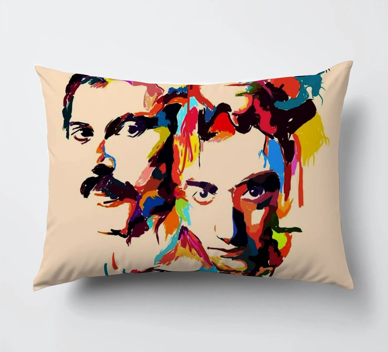 Art abstrait du groupe Queen coussin de Hantamrata