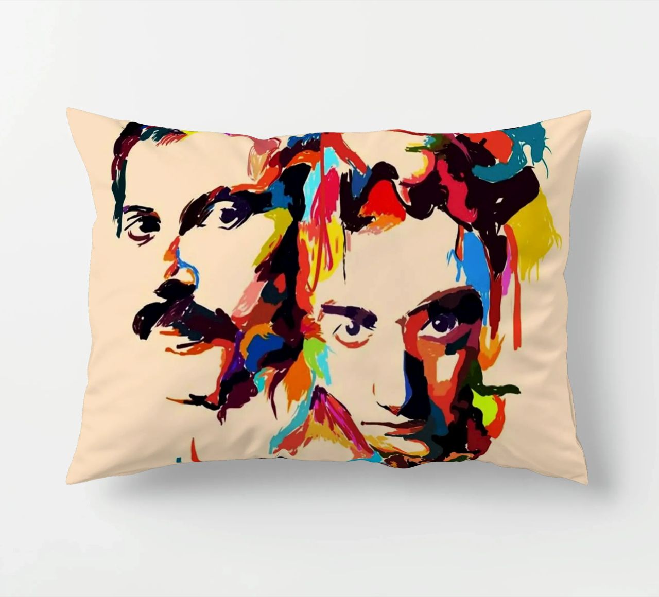 Art abstrait du groupe Queen coussin de Hantamrata