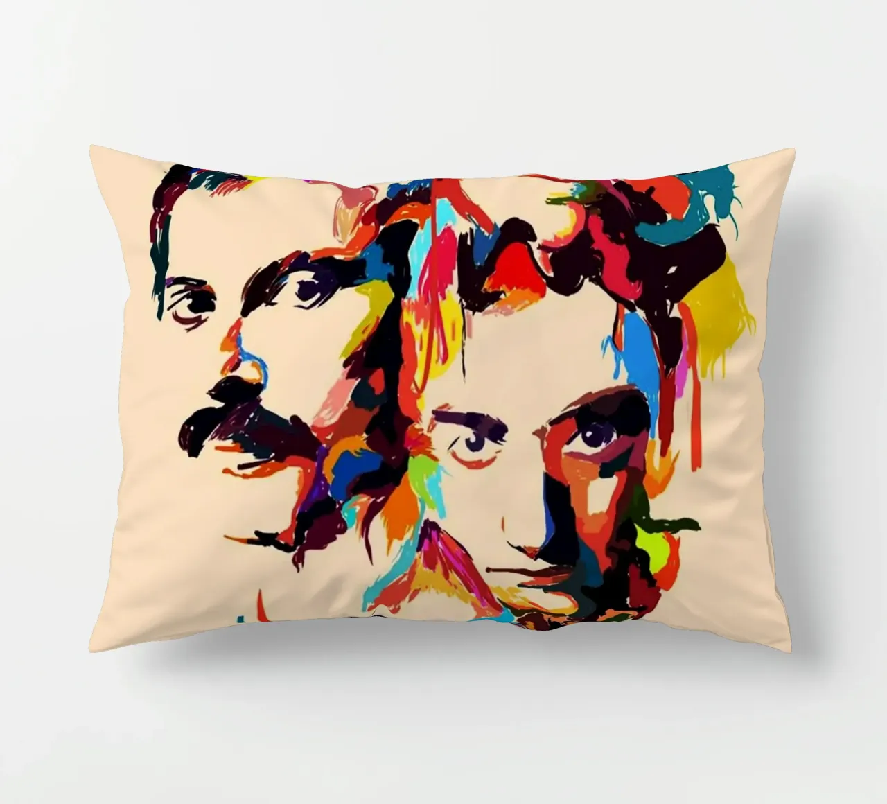 Queen Band abstrakte Kunst Kissen von Hantamrata