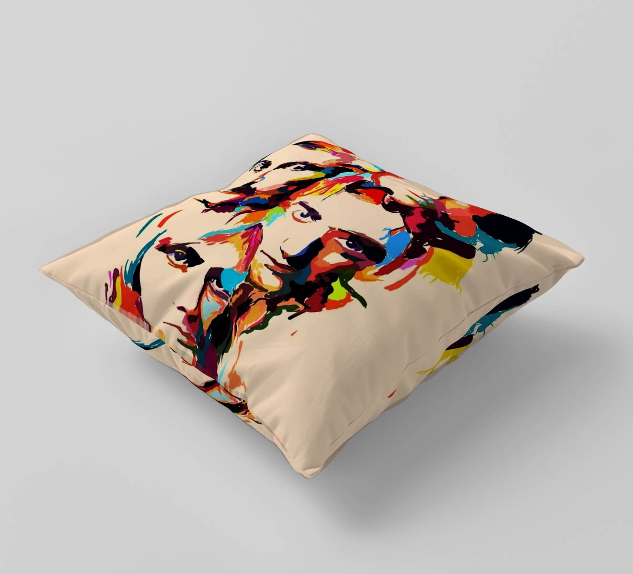 Art abstrait du groupe Queen coussin de Hantamrata