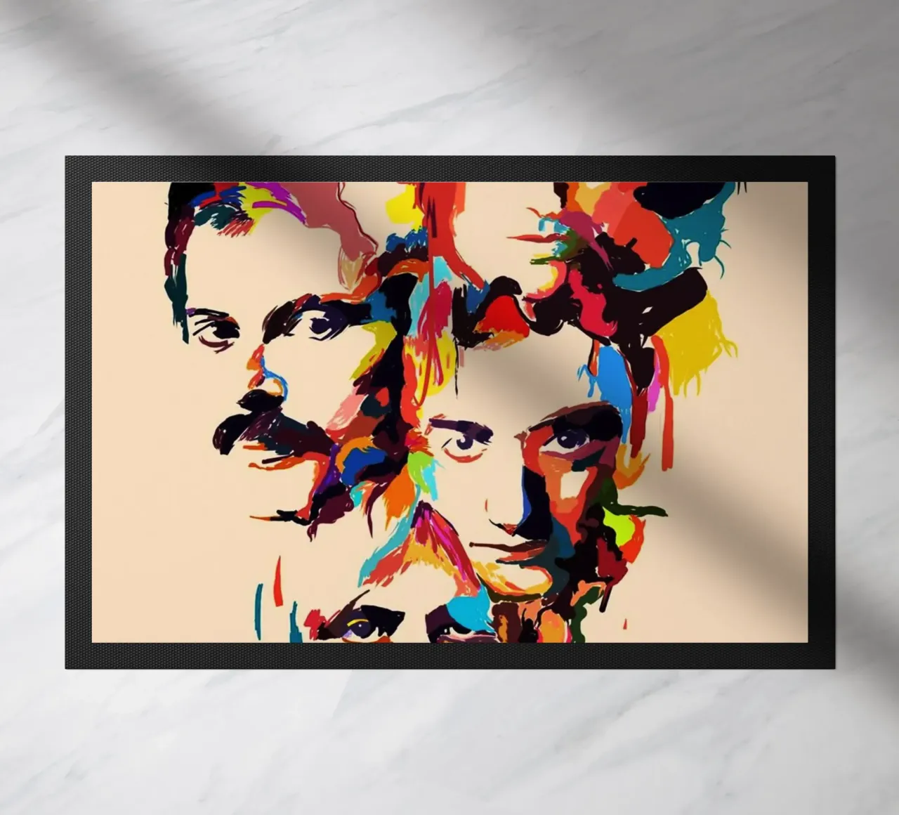 Art abstrait du groupe Queen paillasson de Hantamrata