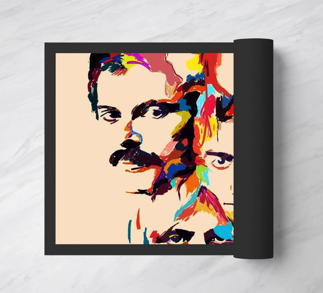 Art abstrait du groupe Queen paillasson de Hantamrata