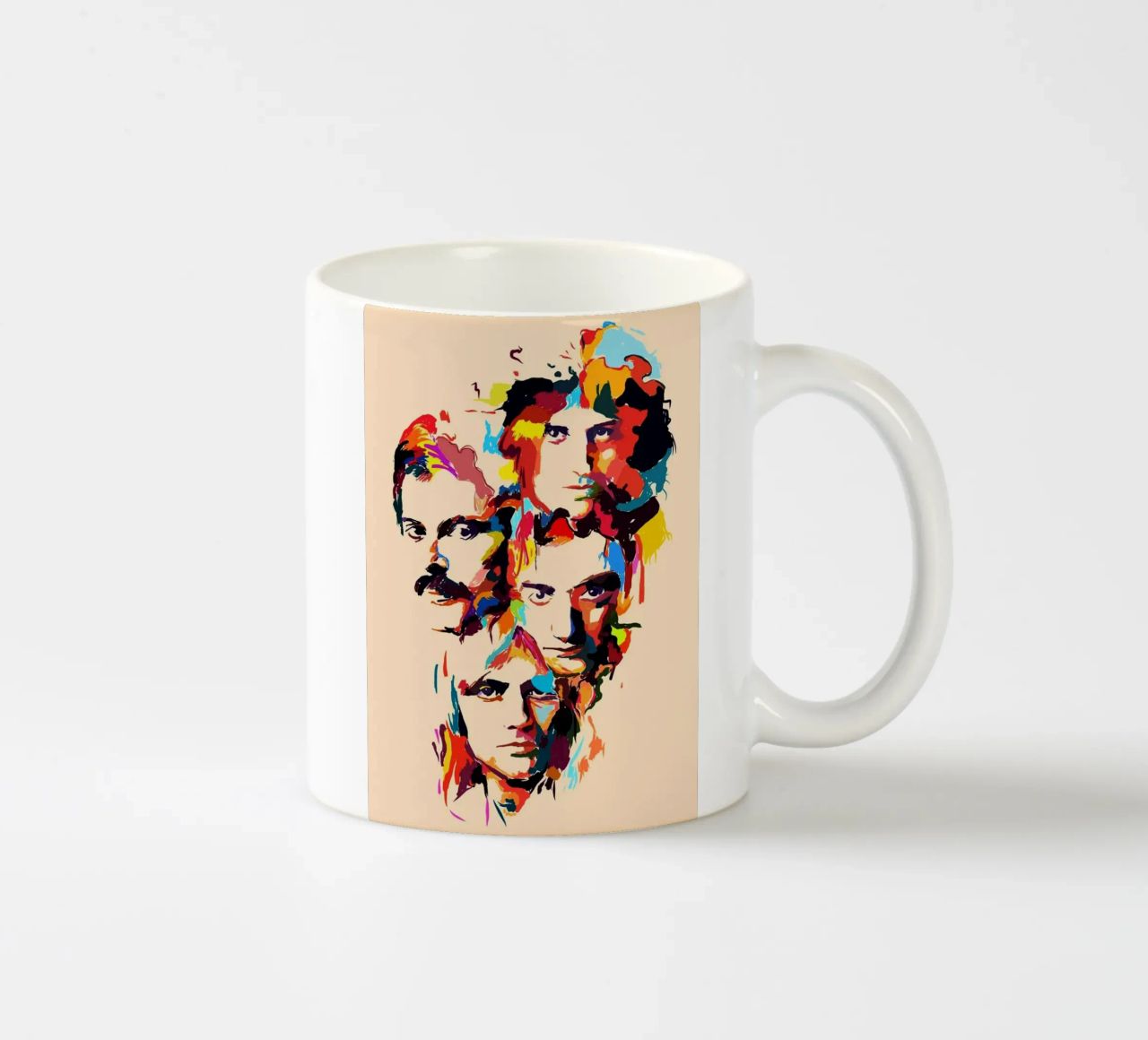 Art abstrait du groupe Queen mug en céramique de Hantamrata