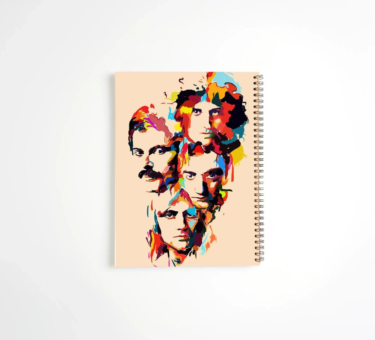 Art abstrait du groupe Queen carnet à spirale de Hantamrata