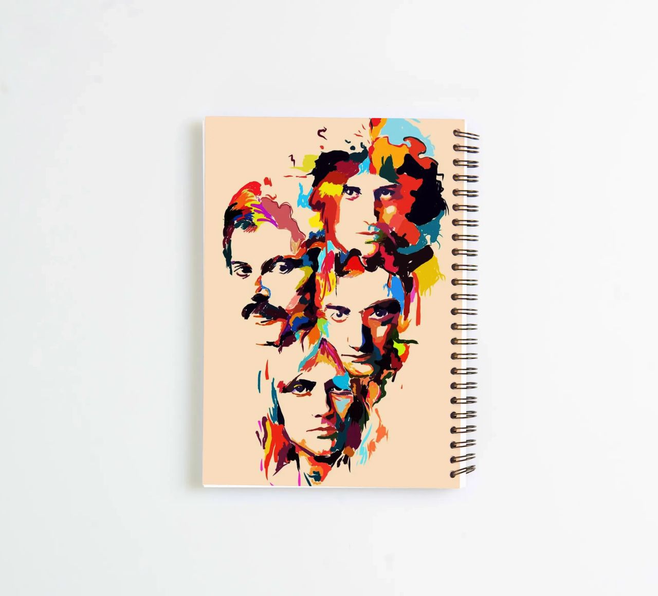 Art abstrait du groupe Queen carnet à spirale de Hantamrata