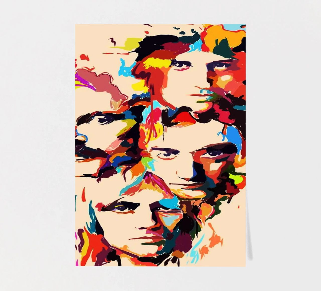 Art abstrait du groupe Queen planche autocollant de Hantamrata
