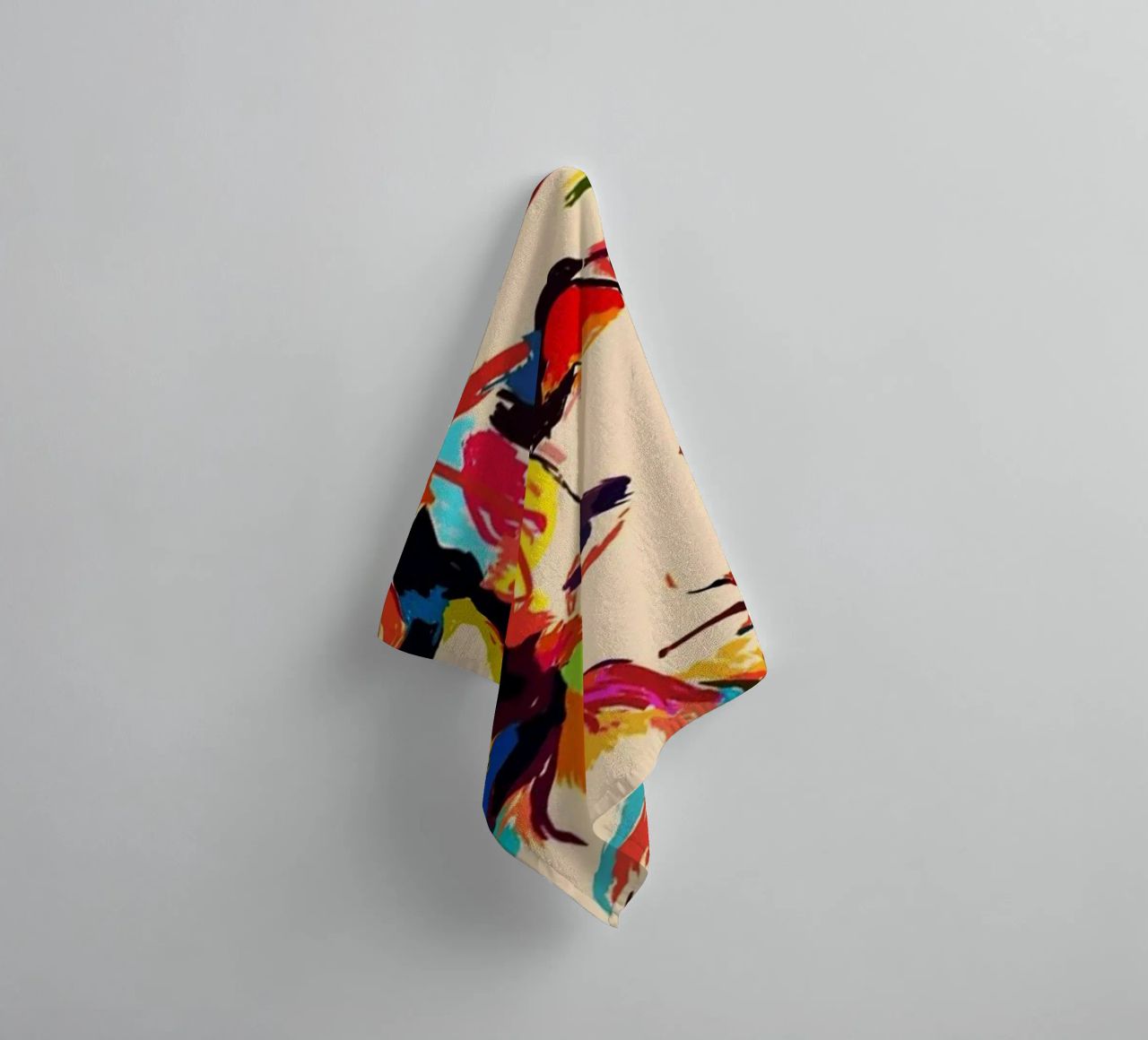 Art abstrait du groupe Queen serviette de bain de Hantamrata