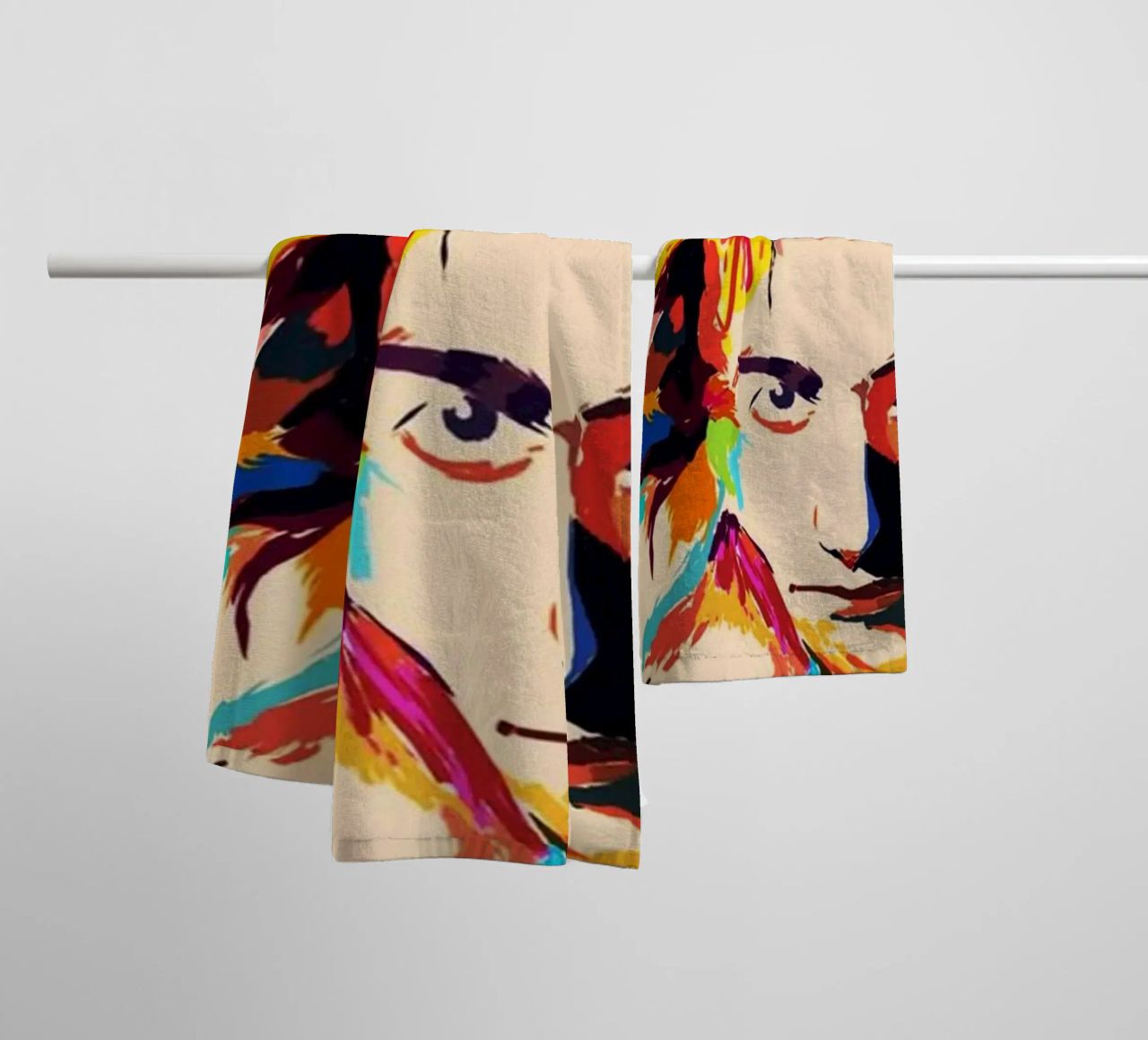 Art abstrait du groupe Queen serviette de bain de Hantamrata