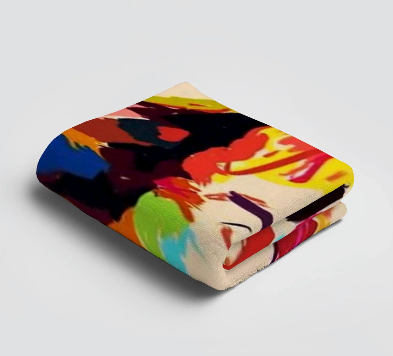 Art abstrait du groupe Queen serviette de bain de Hantamrata