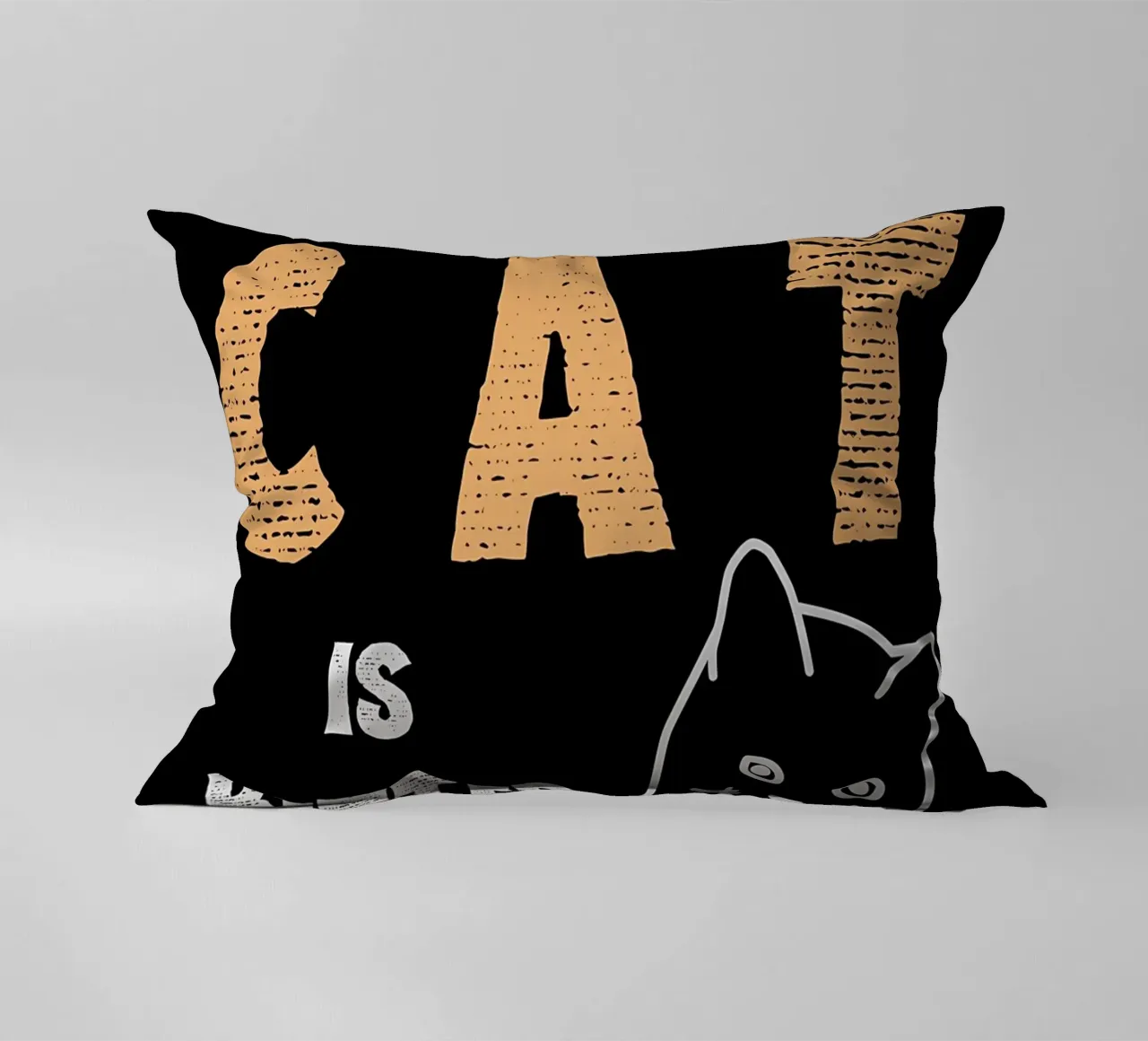 La vida con gato es mejor cojín de Bartosz Powalka