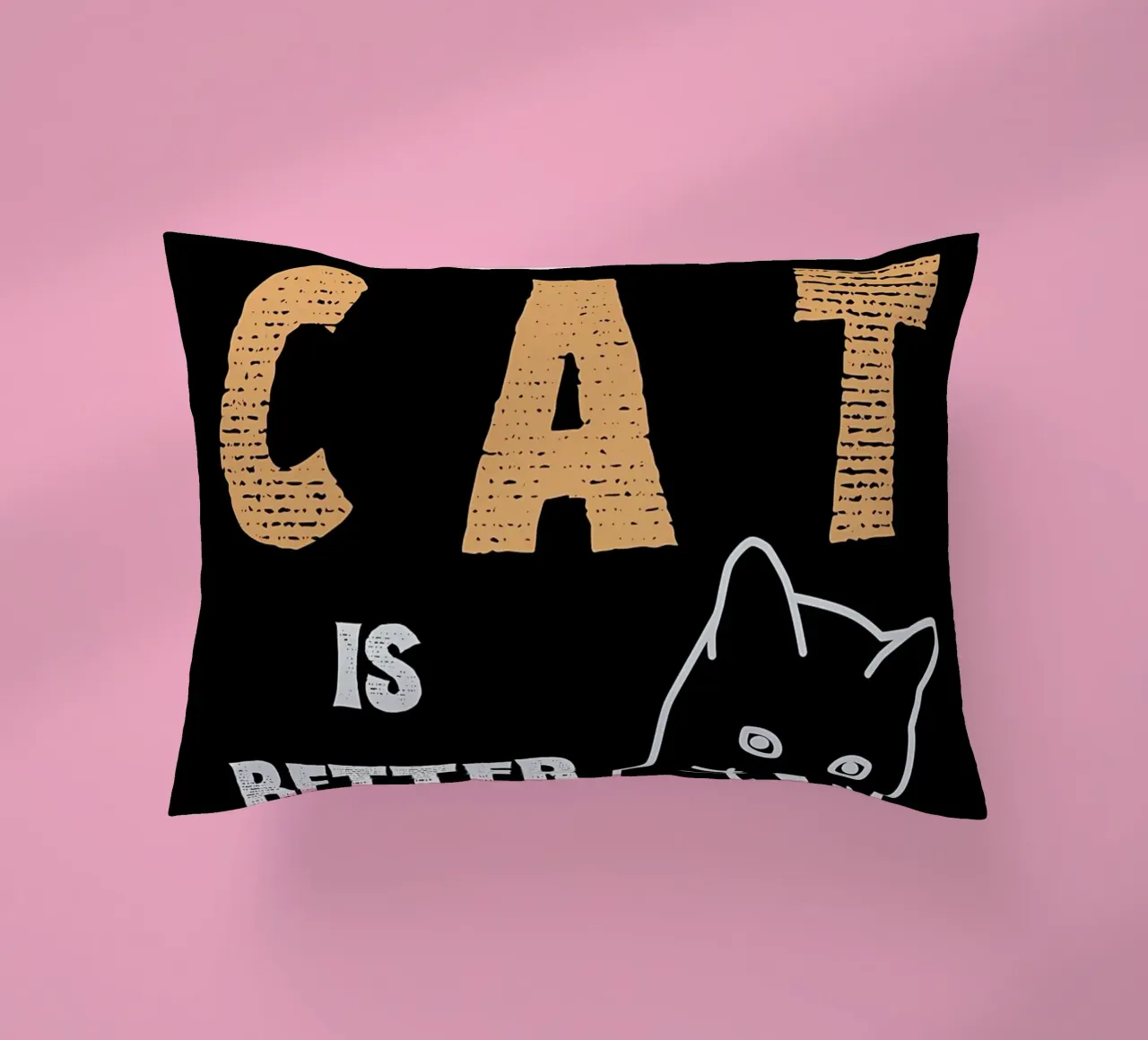 La vida con gato es mejor cojín de Bartosz Powalka