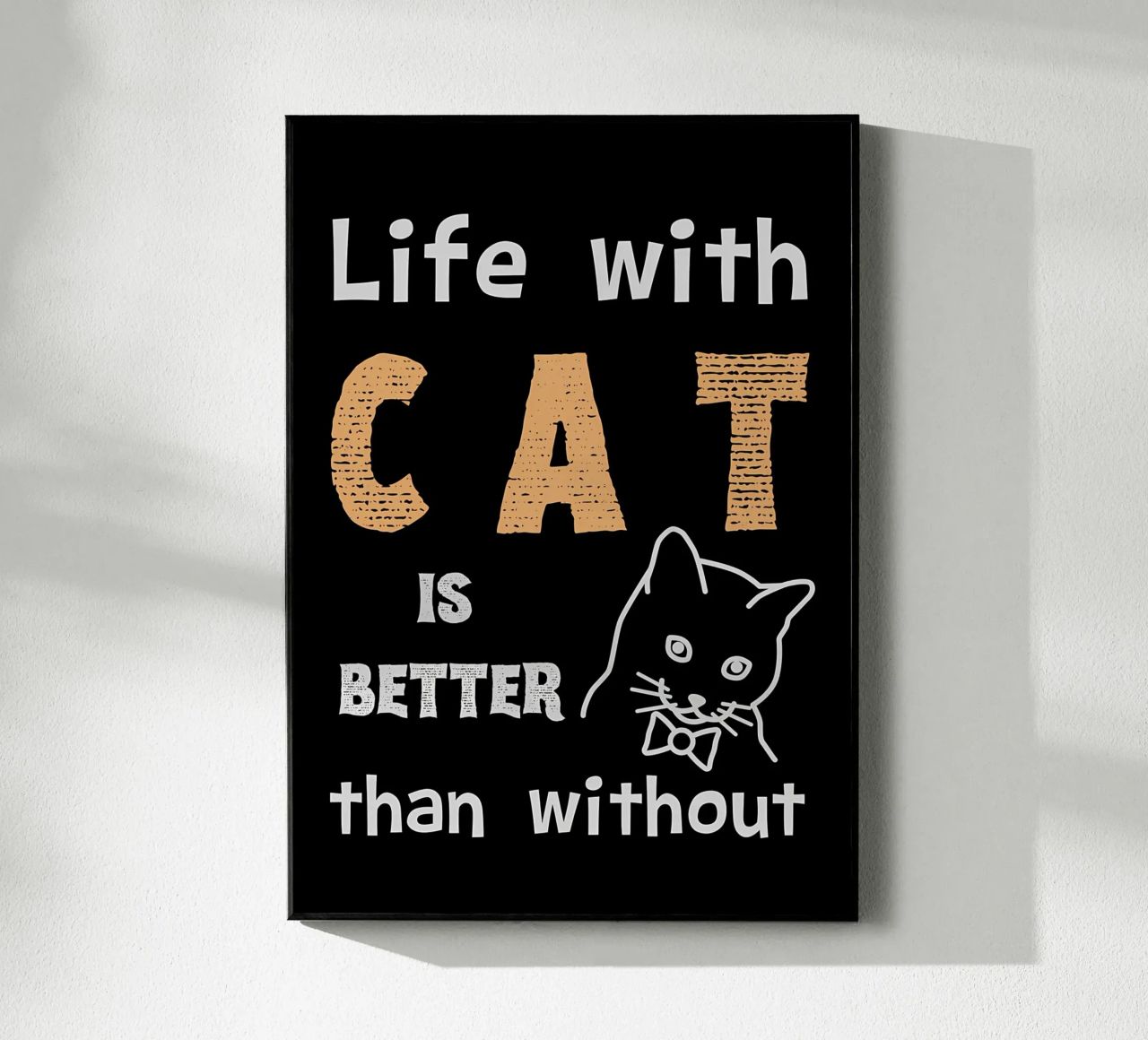 La vita con il gatto è migliore plexiglass da Bartosz Powalka