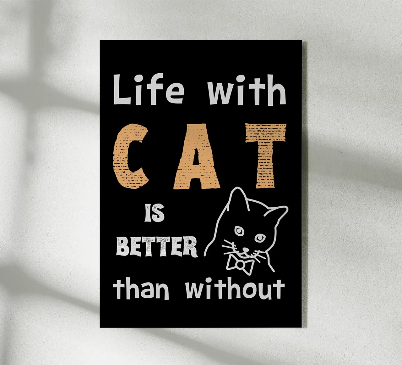 La vida con gato es mejor metacrilato de Bartosz Powalka