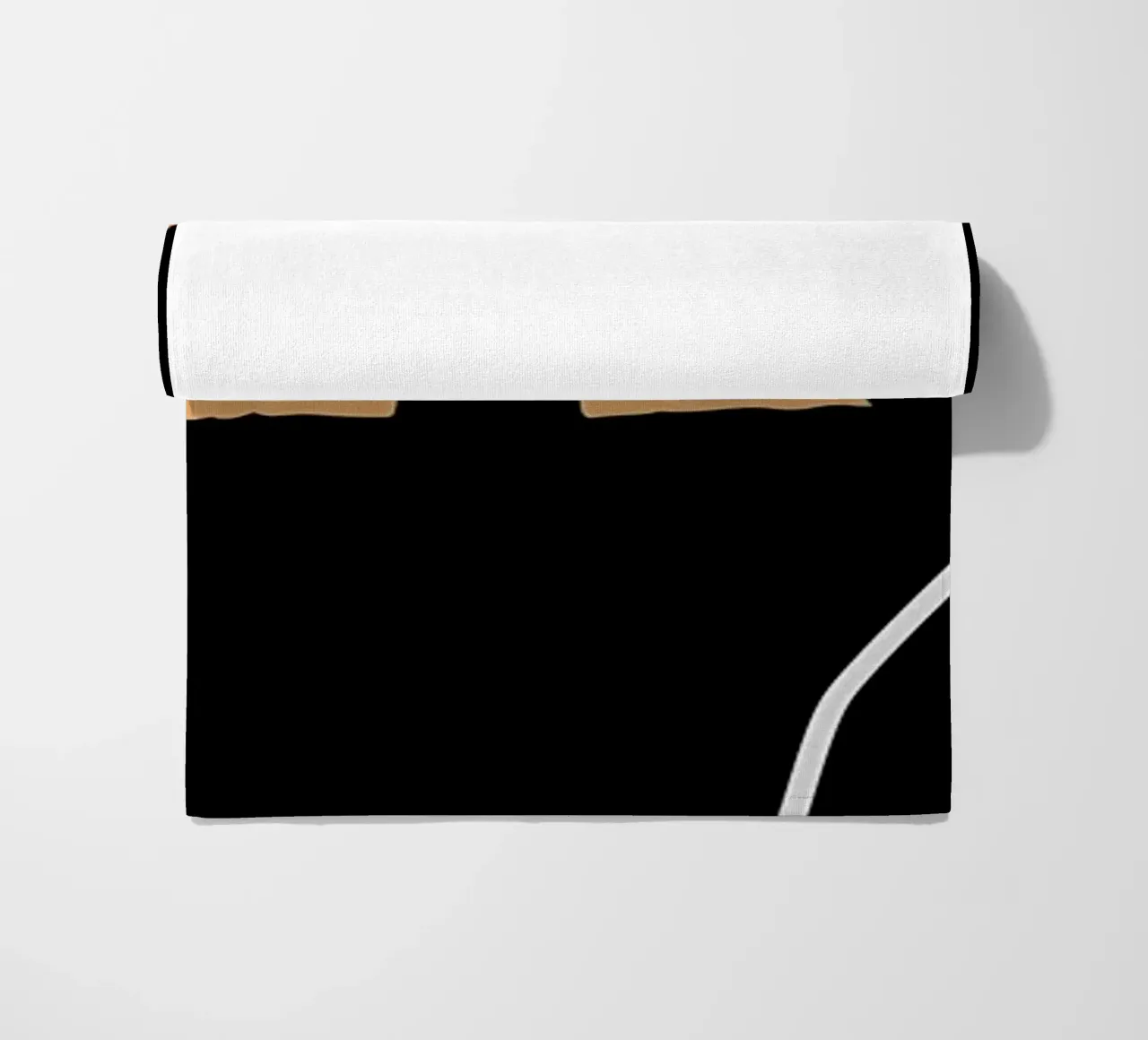 Life With Cat Is Better beach towel by Bartosz Powalka