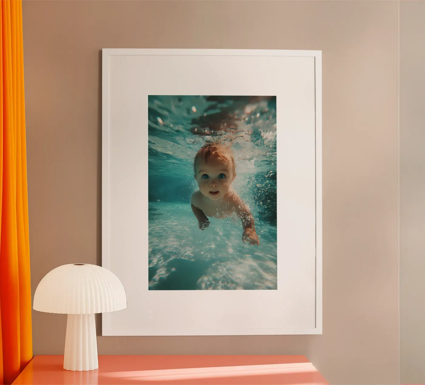 Baby Splash poster da M-Ulrich-Digital Art