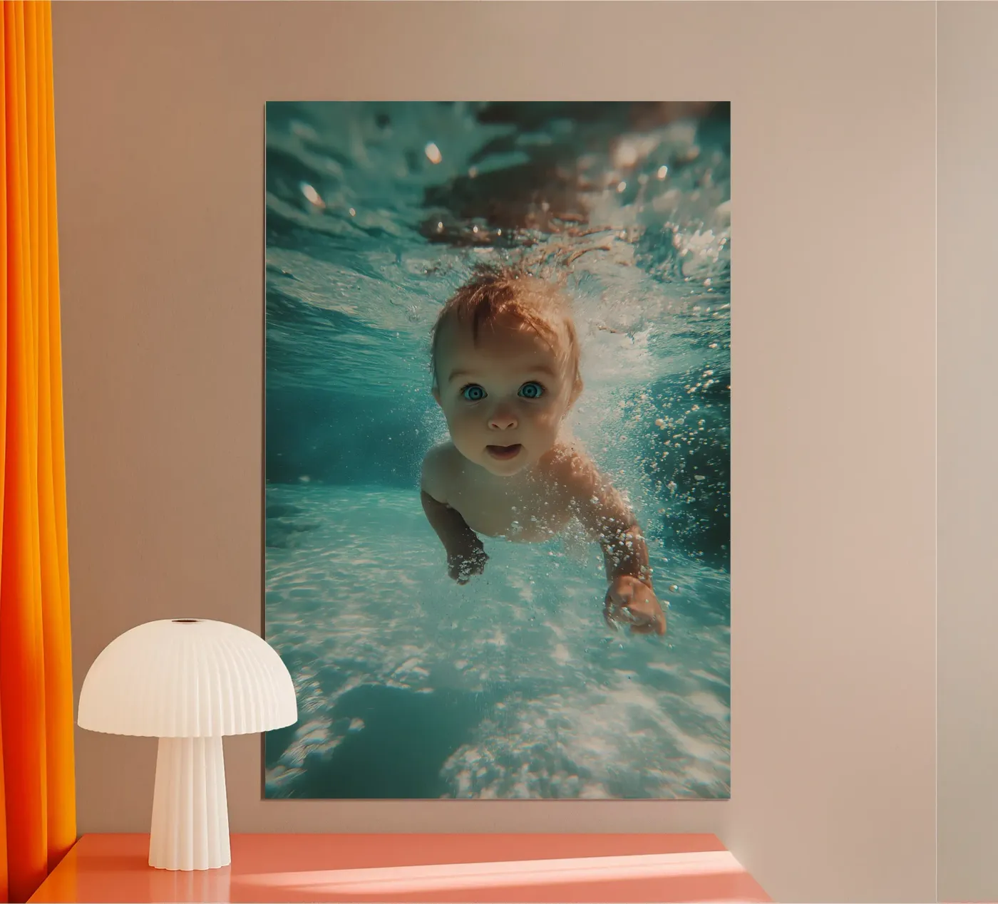 Baby Splash poster da M-Ulrich-Digital Art