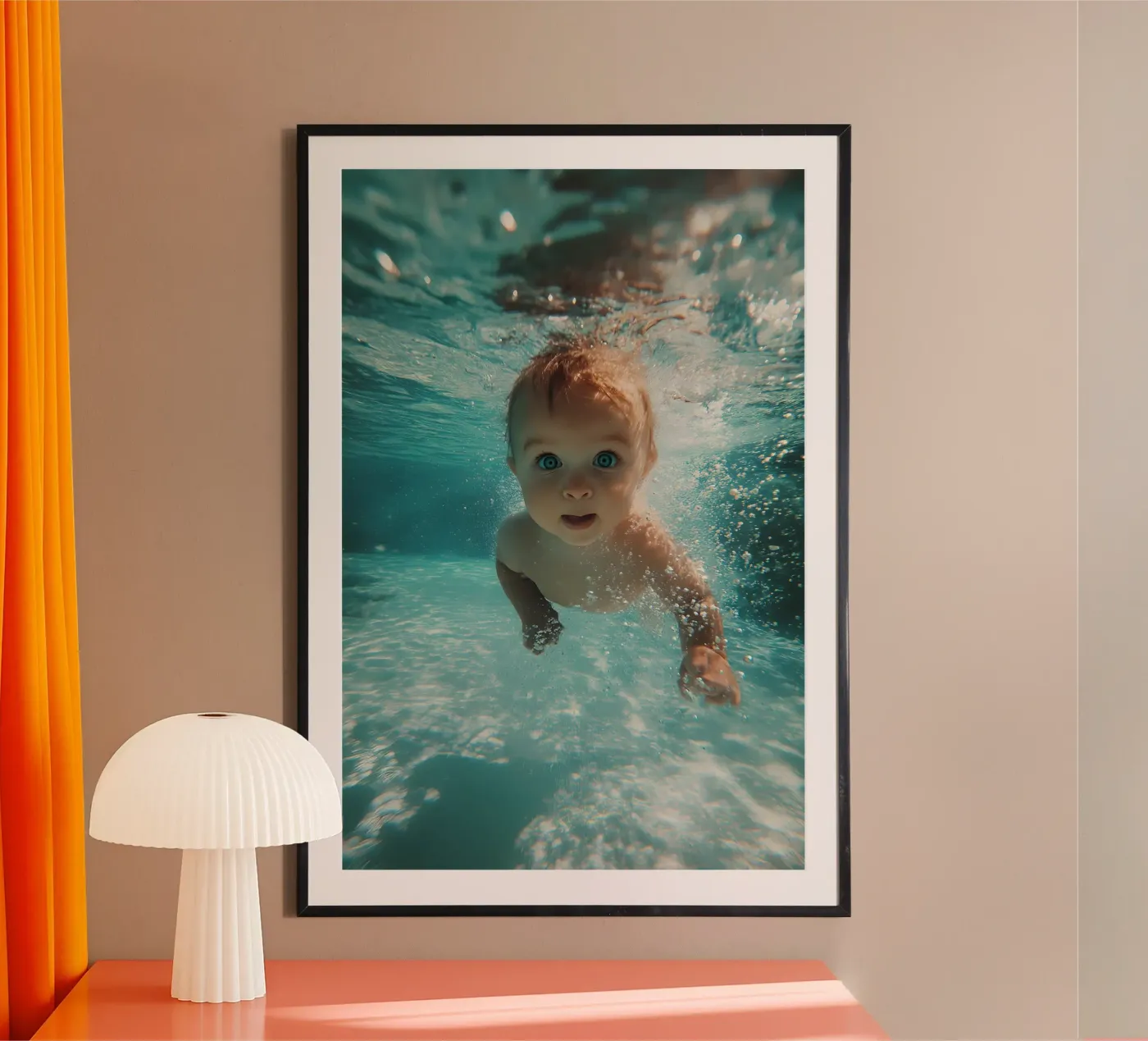 Baby Splash poster da M-Ulrich-Digital Art
