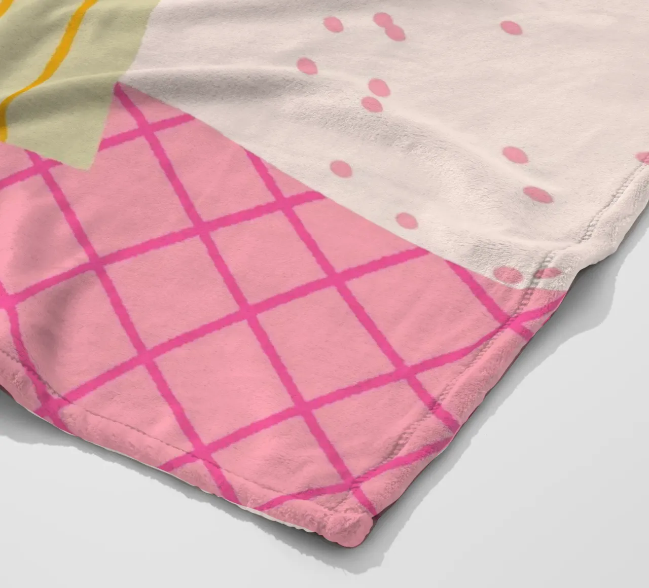 Tulipani in vaso - rosa e arancione coperta in pile da Wackapacka