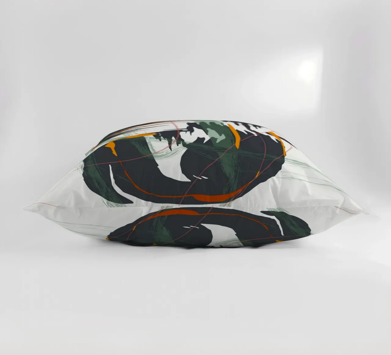 Bold sweeping brushstrokes cuscino da edsonramosart
