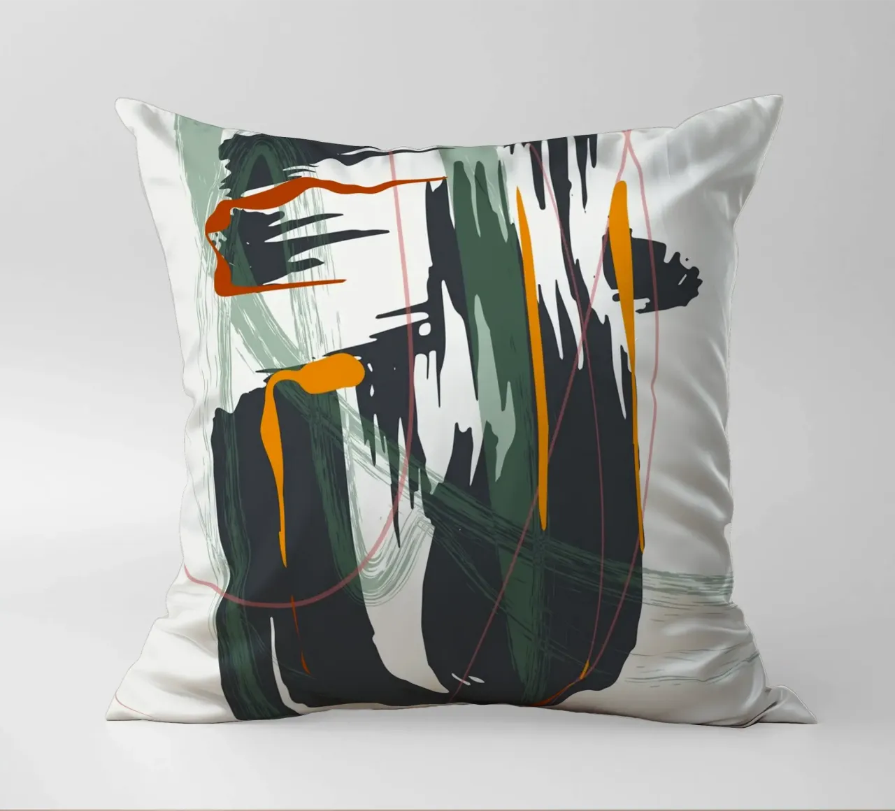 Bold sweeping brushstrokes cuscino da edsonramosart