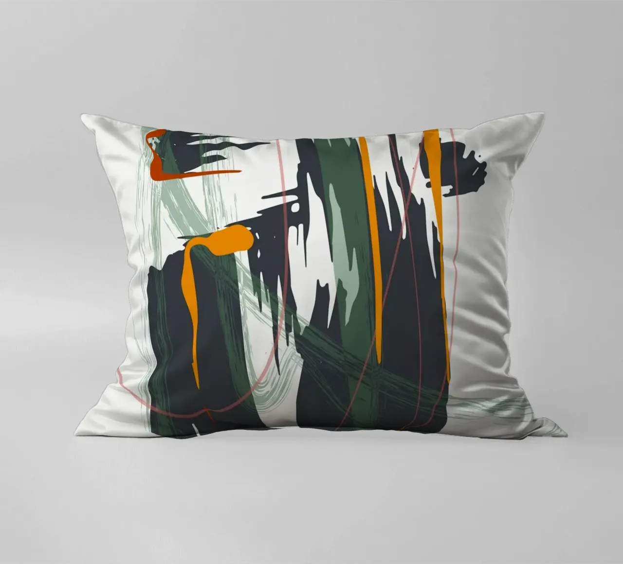 Bold sweeping brushstrokes cuscino da edsonramosart
