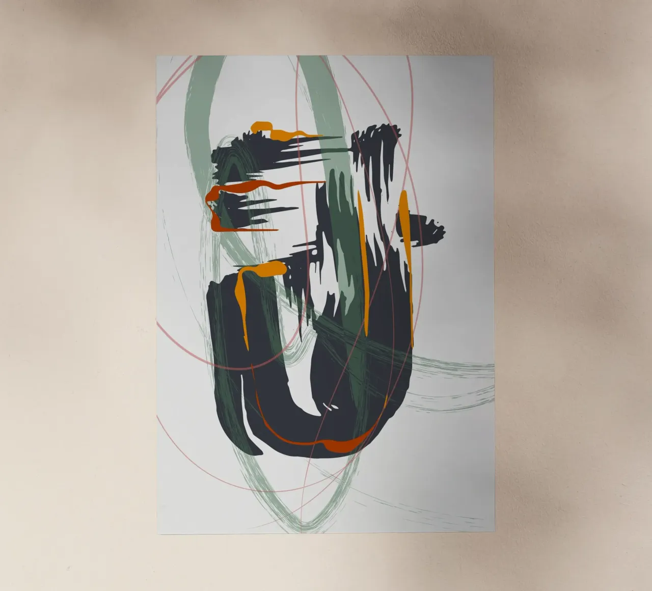 Bold sweeping brushstrokes pellicola backlit da edsonramosart