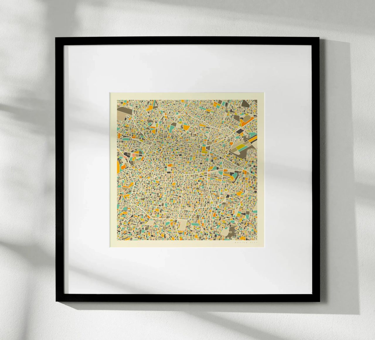 Mexico City Map poster de Jazzberry Blue