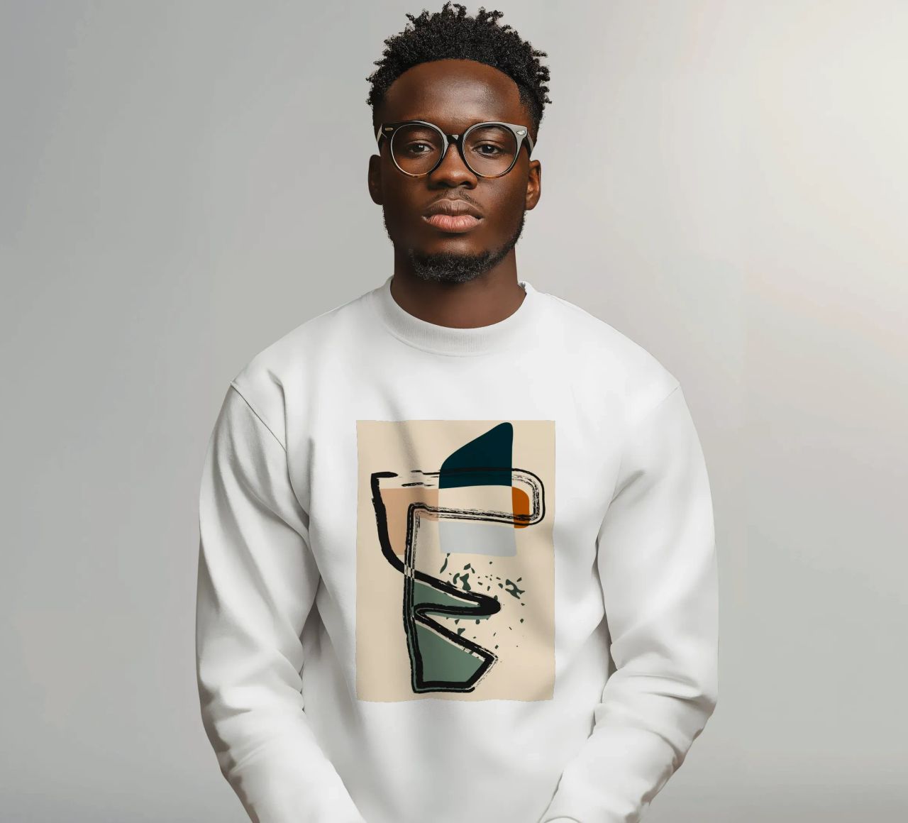 Abstract shapes and bold lines sweatshirt by LisaArtes