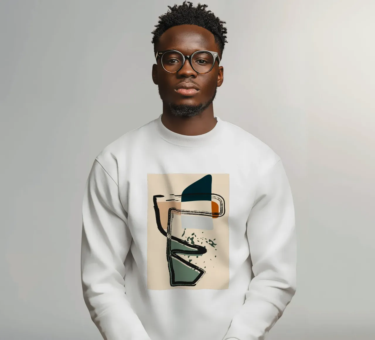 Abstract shapes and bold lines sweatshirt by LisaArtes