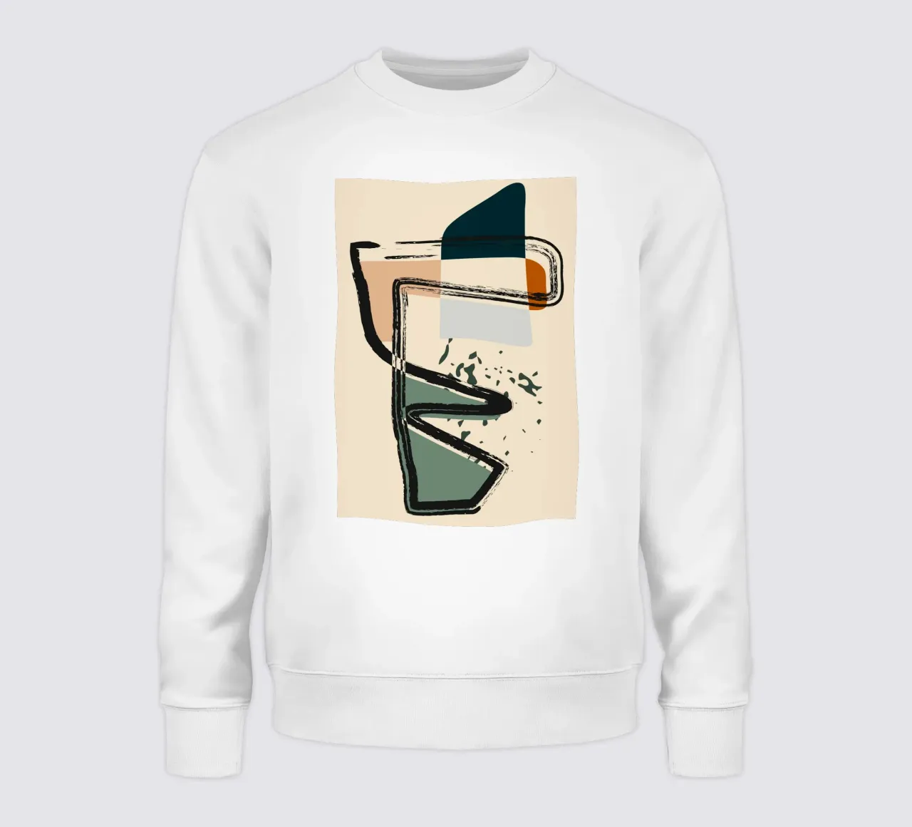 Abstract shapes and bold lines sweatshirt by LisaArtes