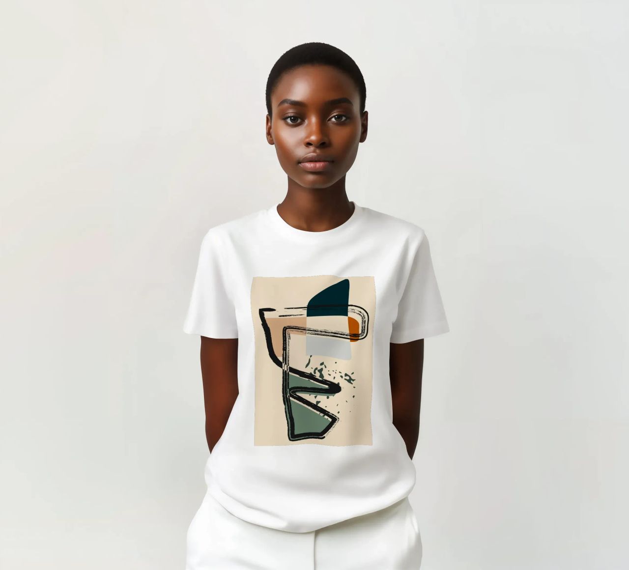 Abstract shapes and bold lines t-shirt by LisaArtes