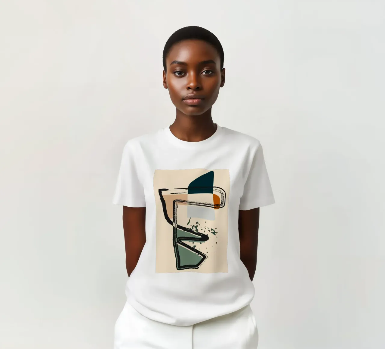 Abstract shapes and bold lines t-shirt da LisaArtes