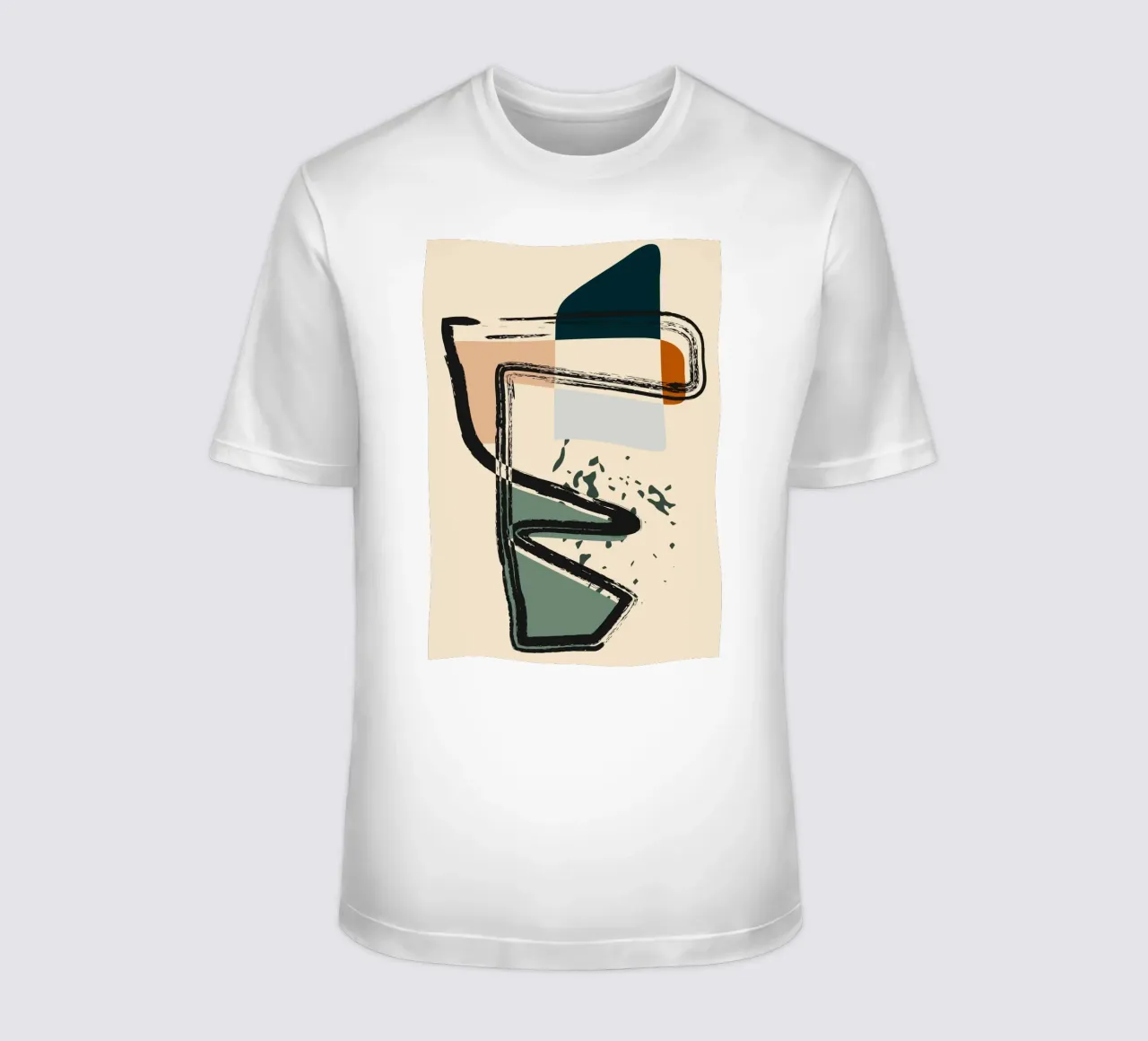 Abstract shapes and bold lines t-shirt da LisaArtes