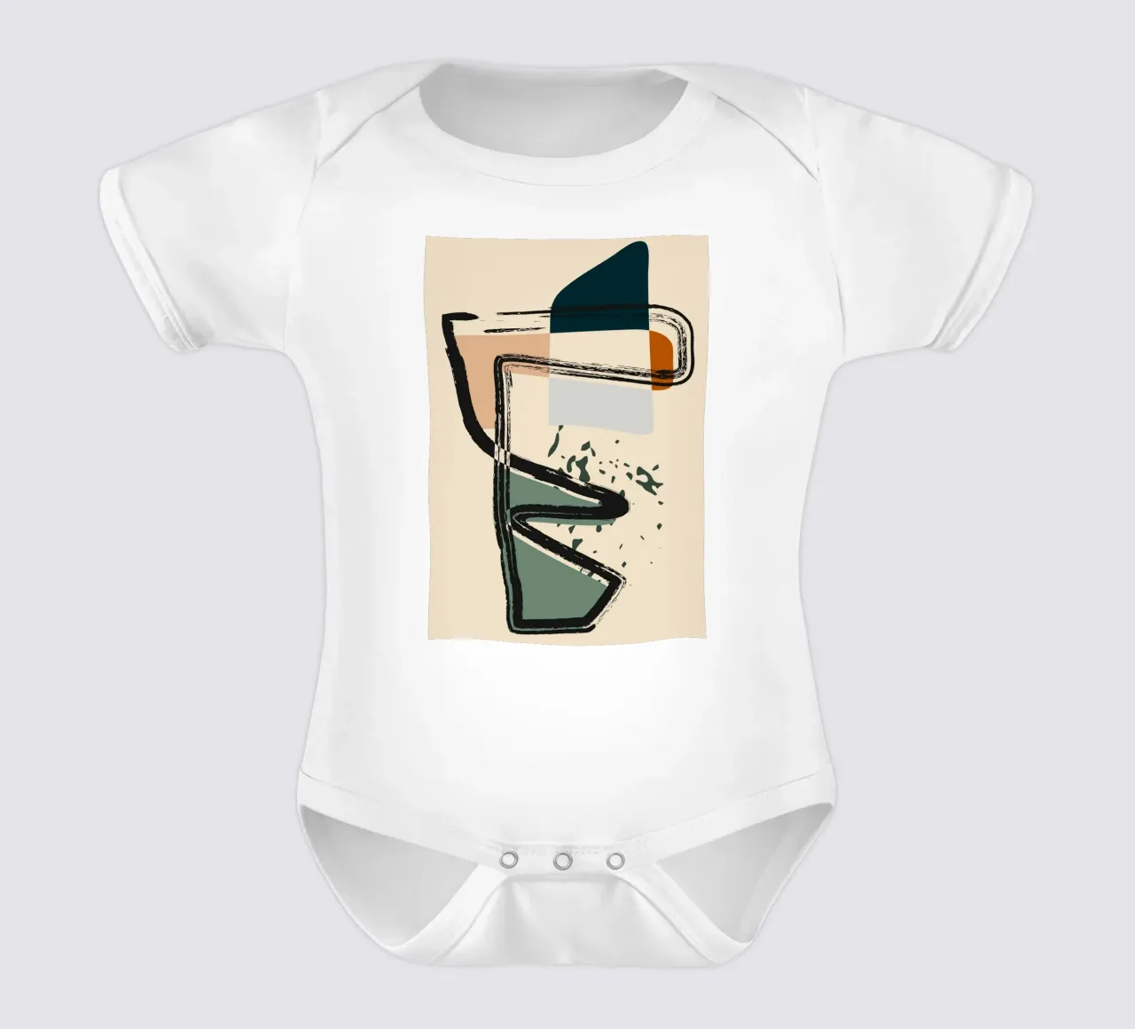 Abstract shapes and bold lines body de bebé de LisaArtes