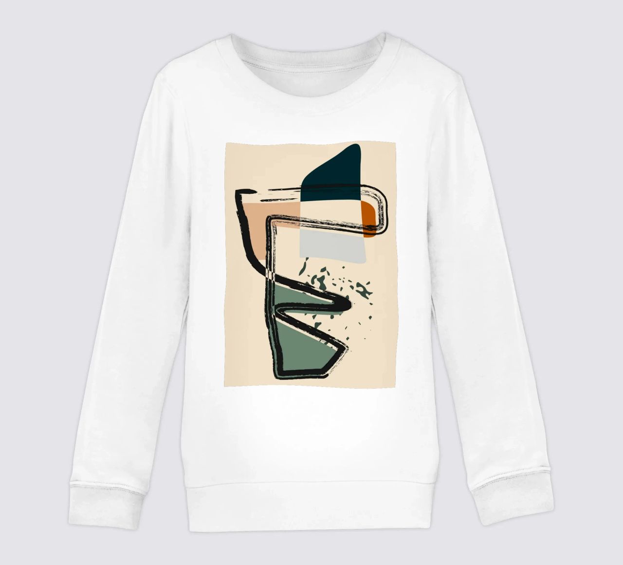 Abstract shapes and bold lines felpa bambino da LisaArtes