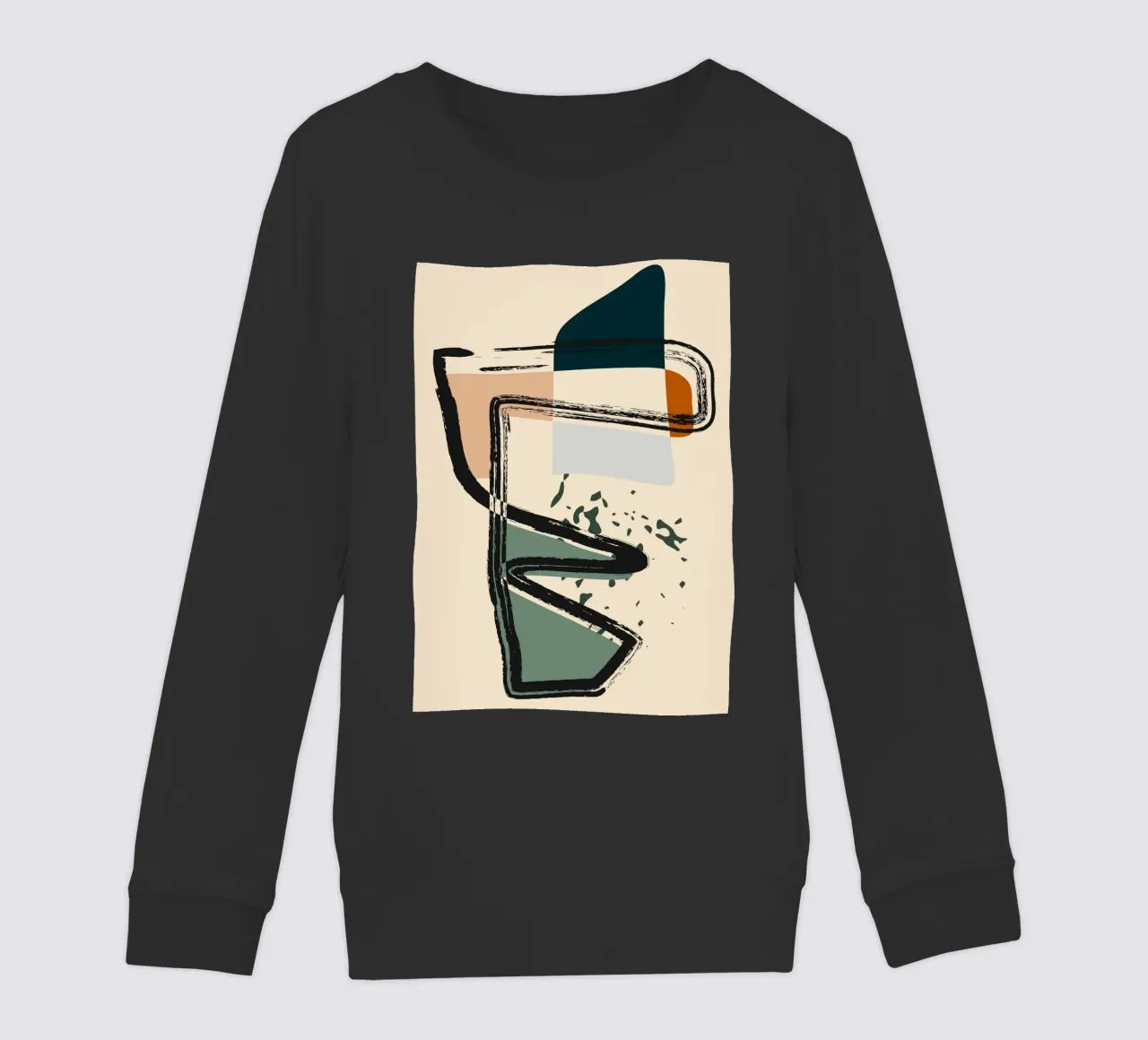 Abstract shapes and bold lines felpa bambino da LisaArtes