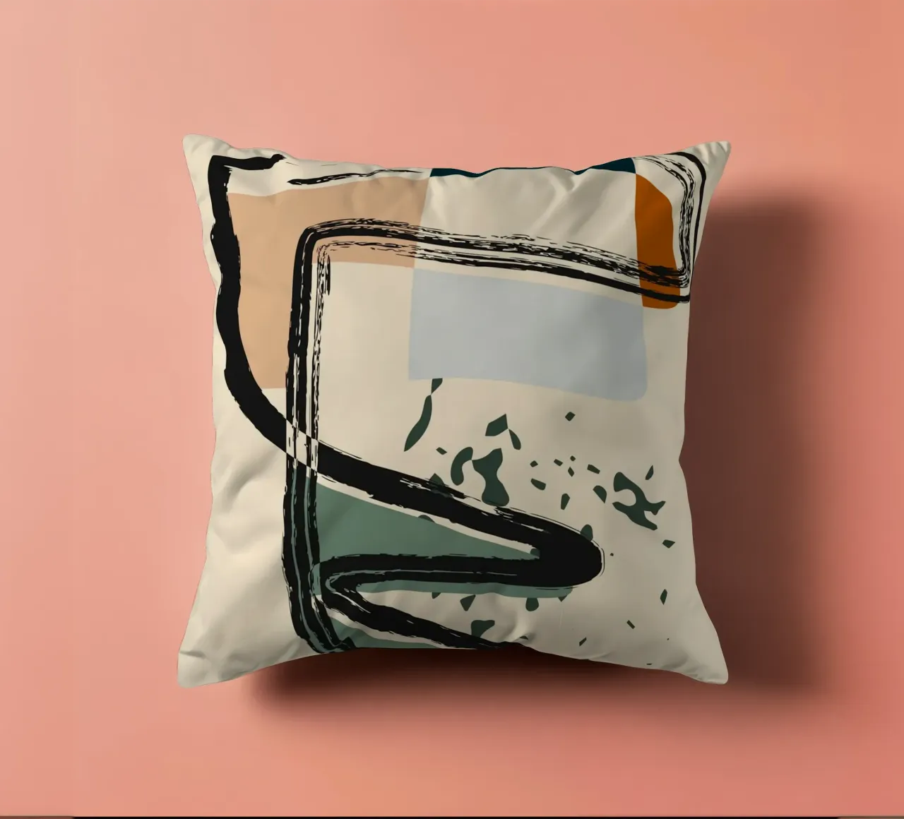 Abstract shapes and bold lines cuscino da LisaArtes