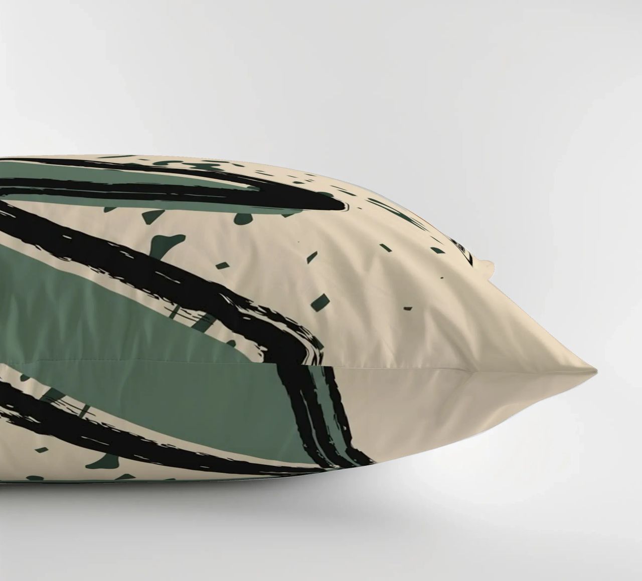 Abstract shapes and bold lines decorative cushion by LisaArtes