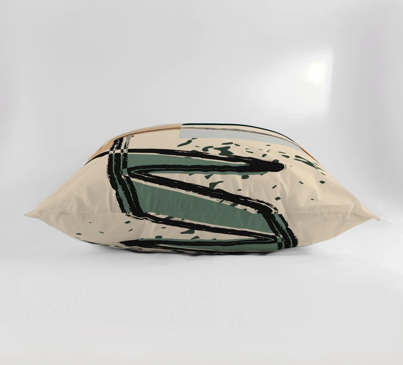 Abstract shapes and bold lines decorative cushion by LisaArtes
