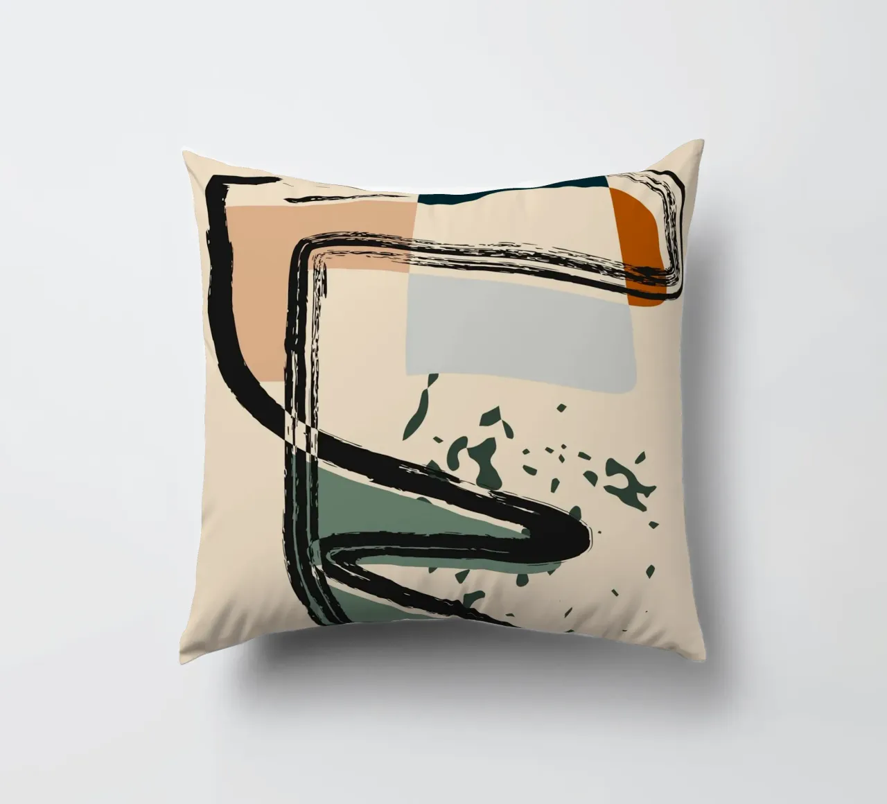 Abstract shapes and bold lines cuscino da LisaArtes