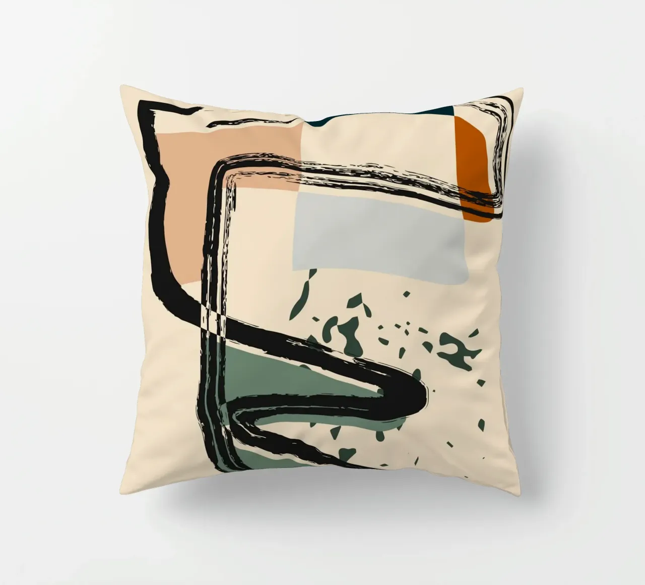 Abstract shapes and bold lines Kissen von LisaArtes