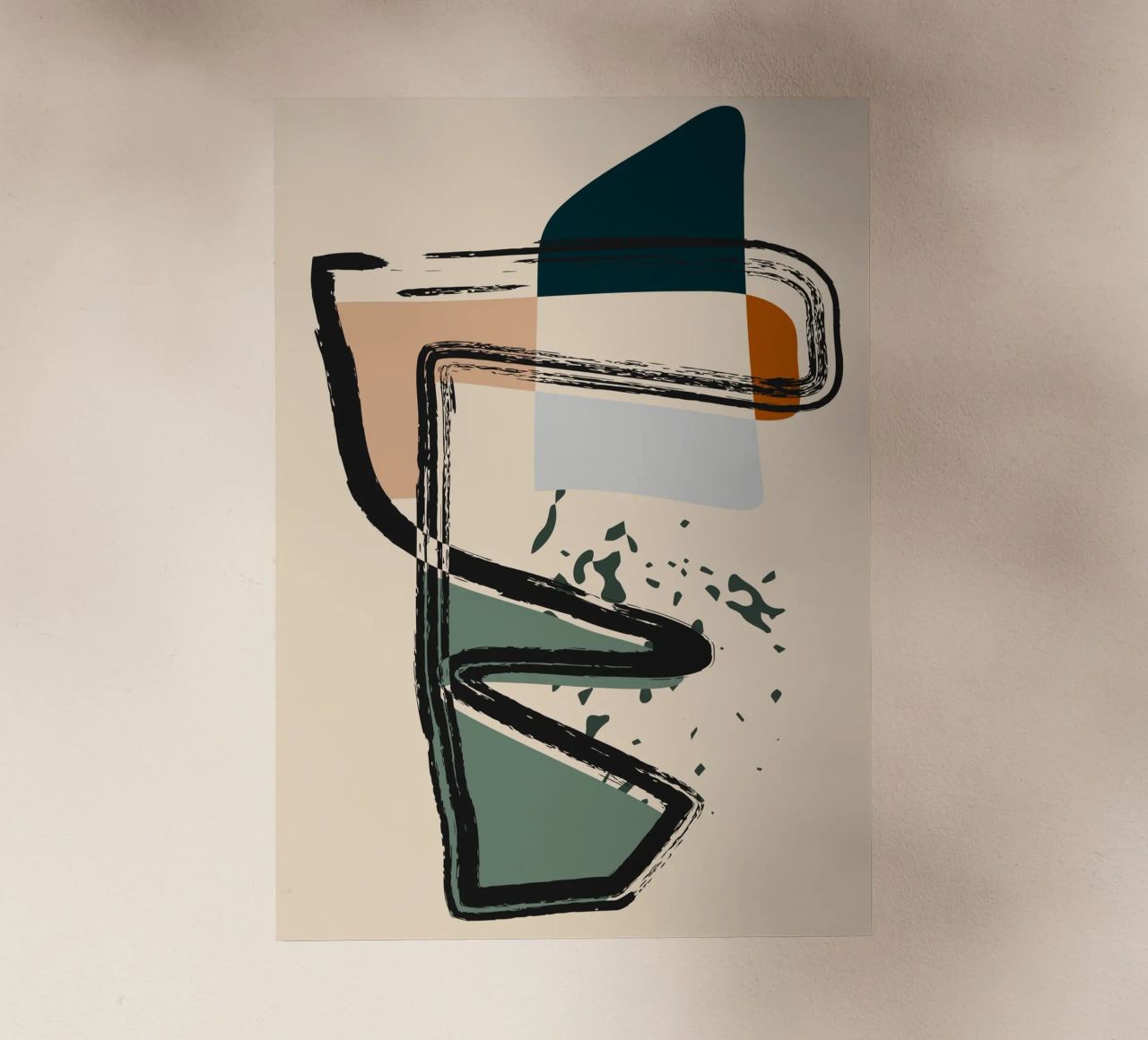 Abstract shapes and bold lines pellicola backlit da LisaArtes