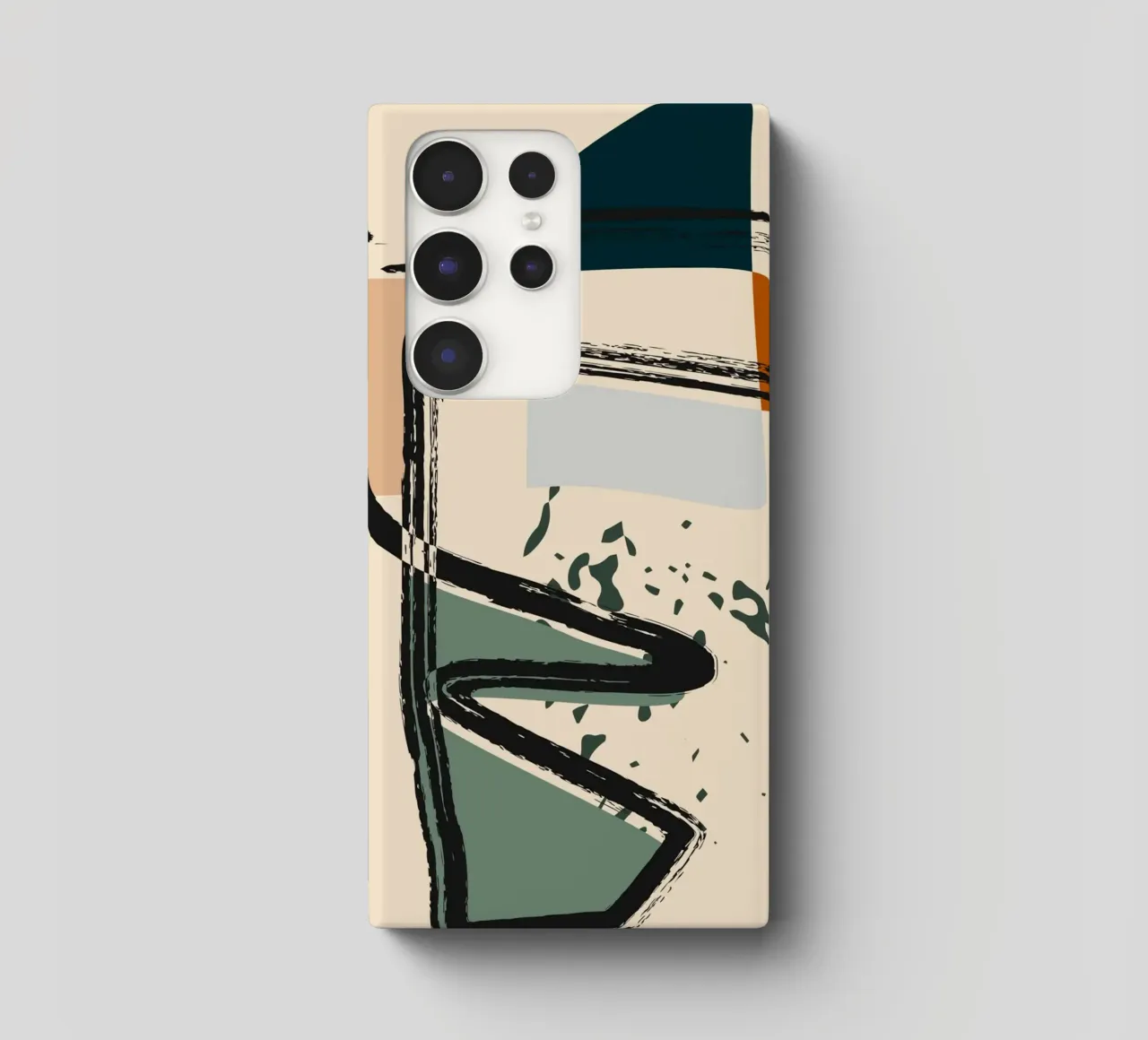 Abstract shapes and bold lines cover samsung da LisaArtes